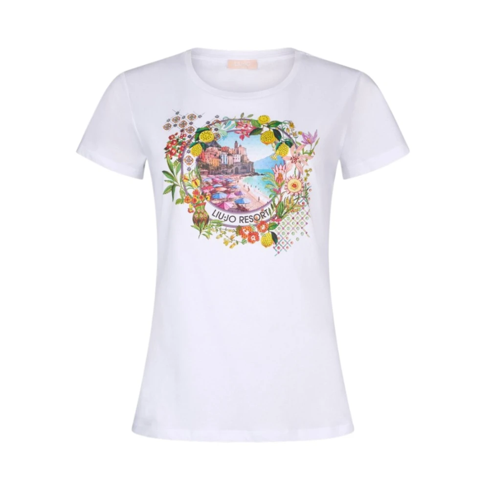 Liu Jo Women's White Regular Fit T-Shirt