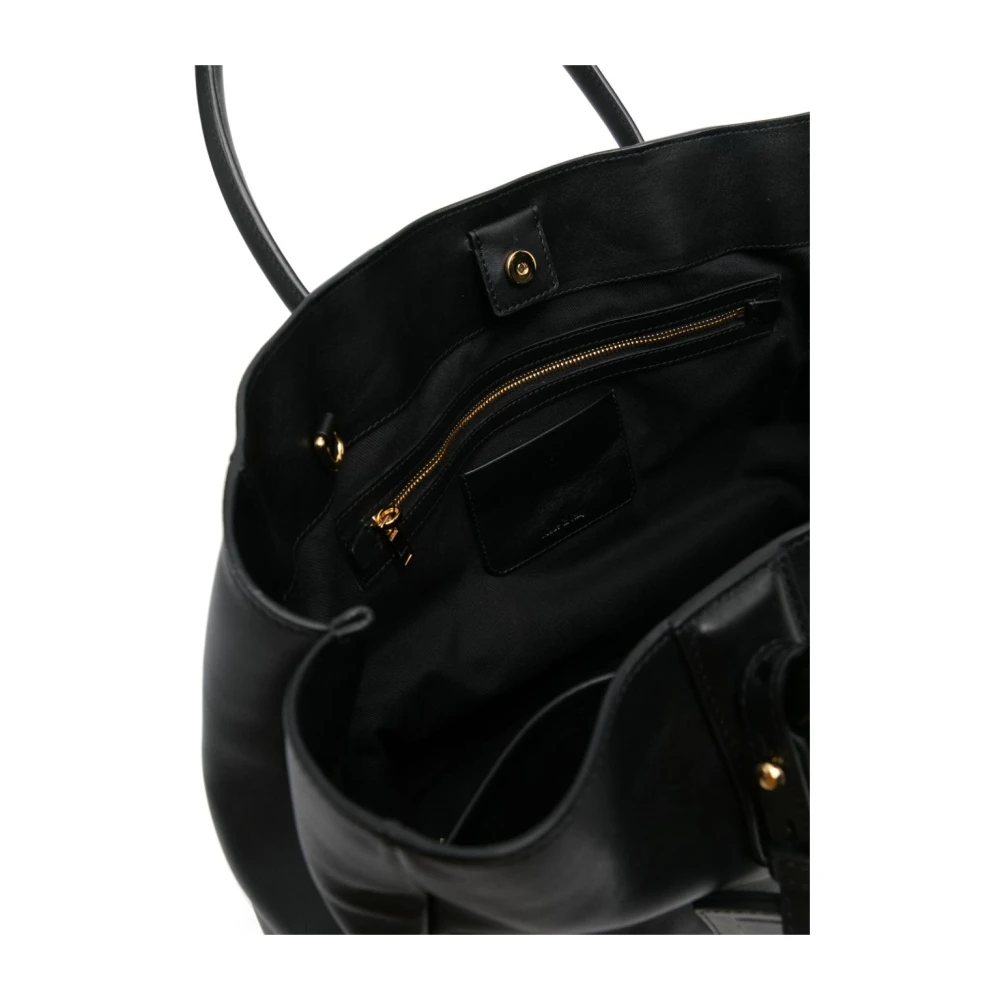 Moschino Zwarte Schoudertas met Magneetsluiting Black Dames