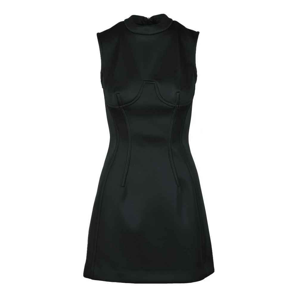 Msgm Damesjurk in Polyester Mix Black Dames