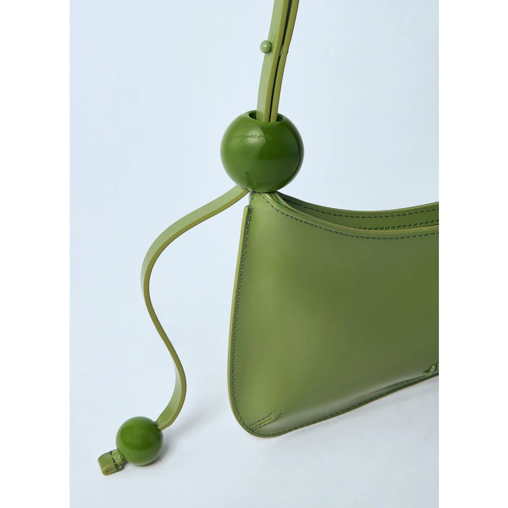 Jacquemus Parel Schoudertas met Kralenhandvat Green Dames