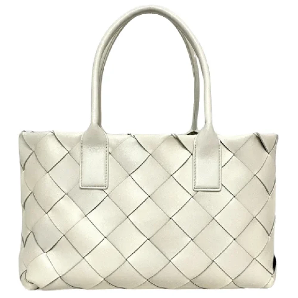 Bottega Veneta Vintage Pre-owned Leather shoulder-bags White Dames