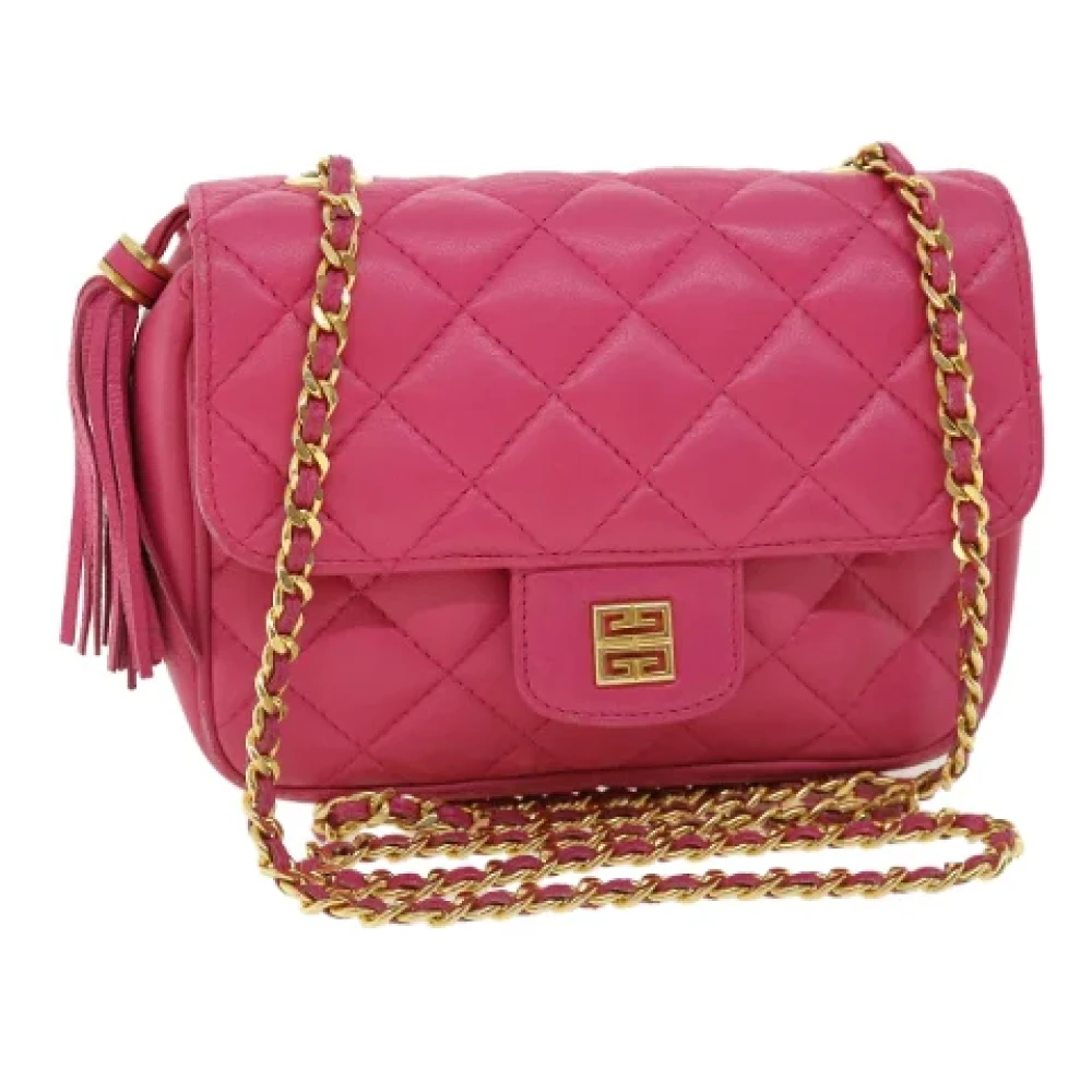 Givenchy Pre-owned Leather shoulder-bags Pink Dames