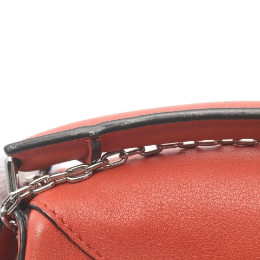 Loewe Pre-owned Leather handbags Orange Dames