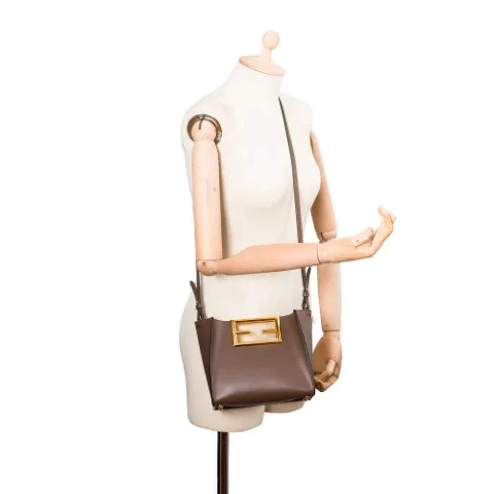 Fendi Vintage Pre-owned Leather fendi-bags Brown Dames
