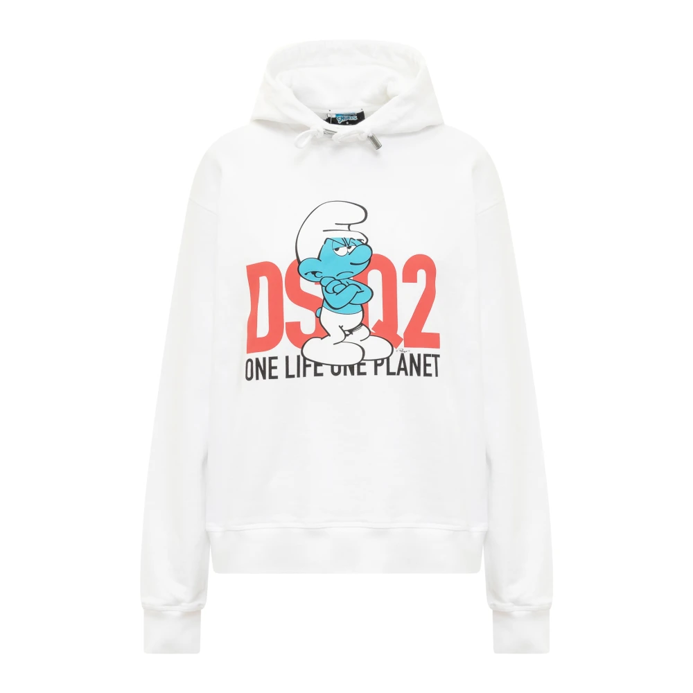 Dsquared2 Smurf Hoodie White Dames