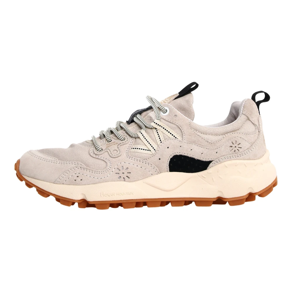 Flower Mountain Mannelijk Beige Yamano 3 Uni Suède/Katoen Sneakers