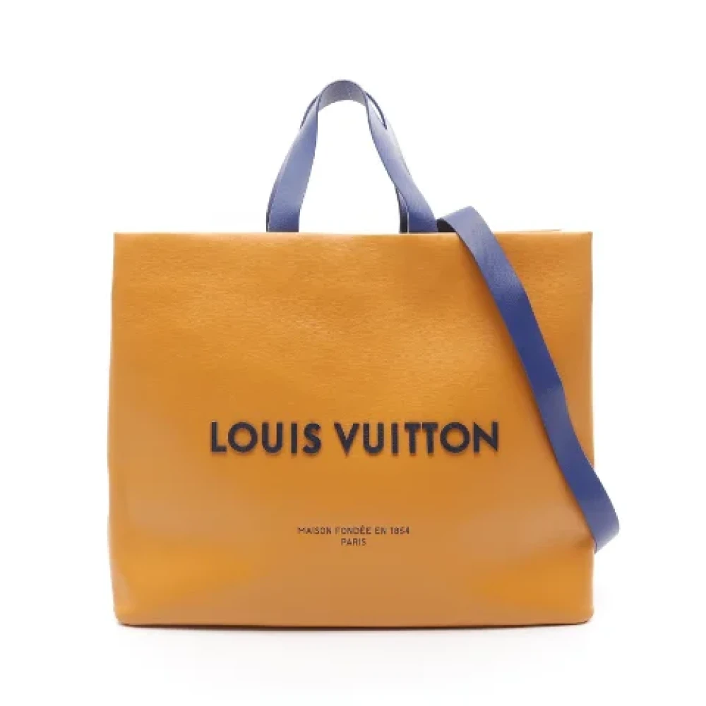 Louis Vuitton Vintage Pre-owned Leather totes Orange Dames