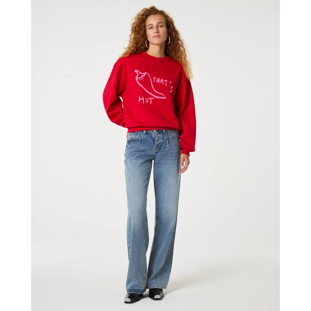 Fabienne Chapot Terry Sweater Red Dames