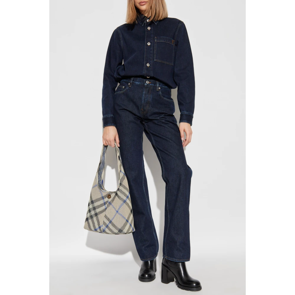 Burberry Straight-leg jeans Blue Dames