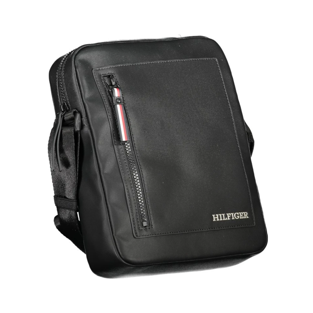 Tommy Hilfiger Zwarte schoudertas met verstelbare band Black Heren