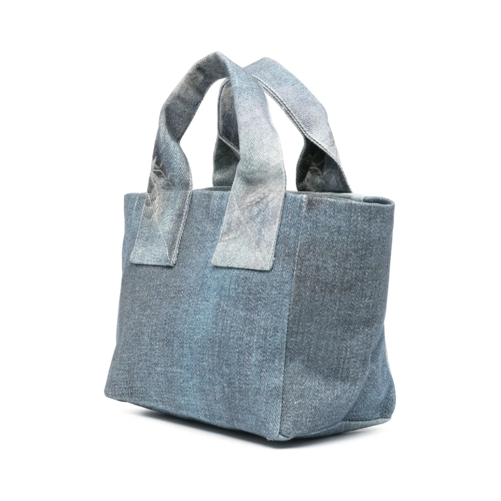 Ottolinger Indigo Blauwe Logo Print Tote Tas Blue Dames