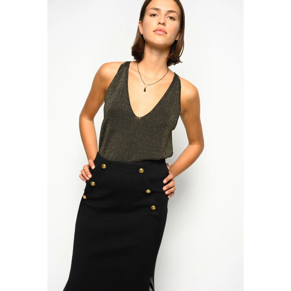 pinko Viscose Rok Black Dames