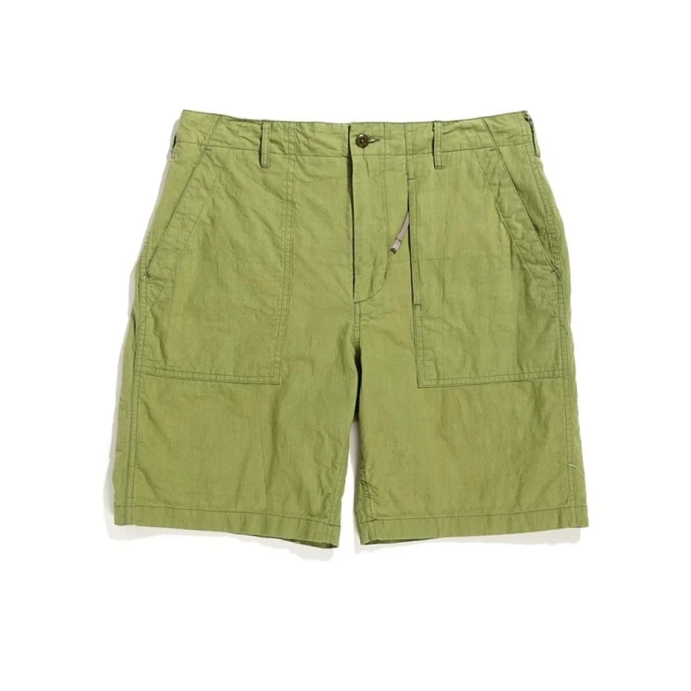 Engineered Garments Casual katoenen shorts voor mannen Green Heren
