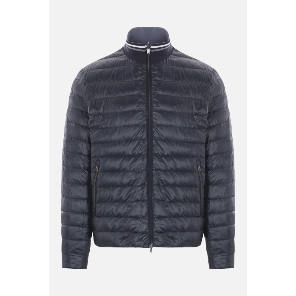 Herno Omkeerbare Lichtgewicht Blauwe Jas Blue Heren