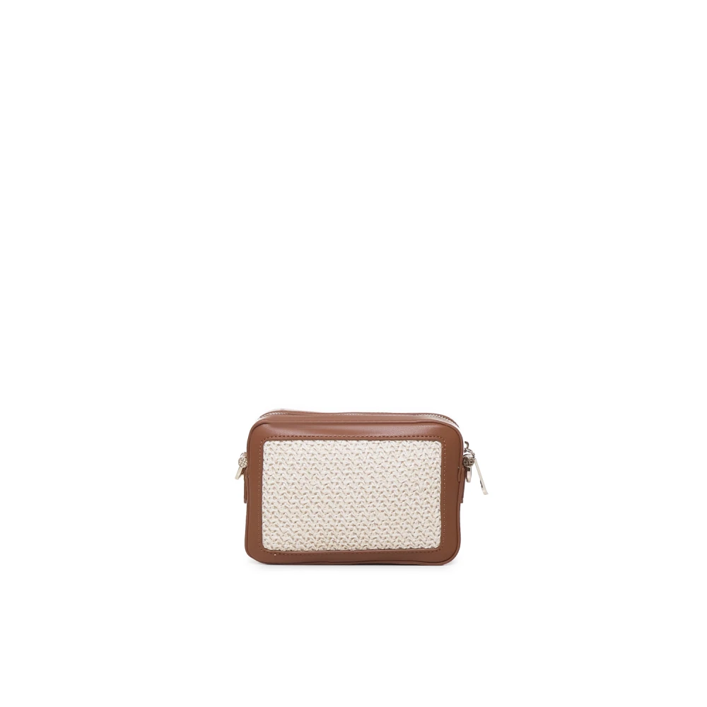 V73 Stro Schoudertas met Rits Beige Dames