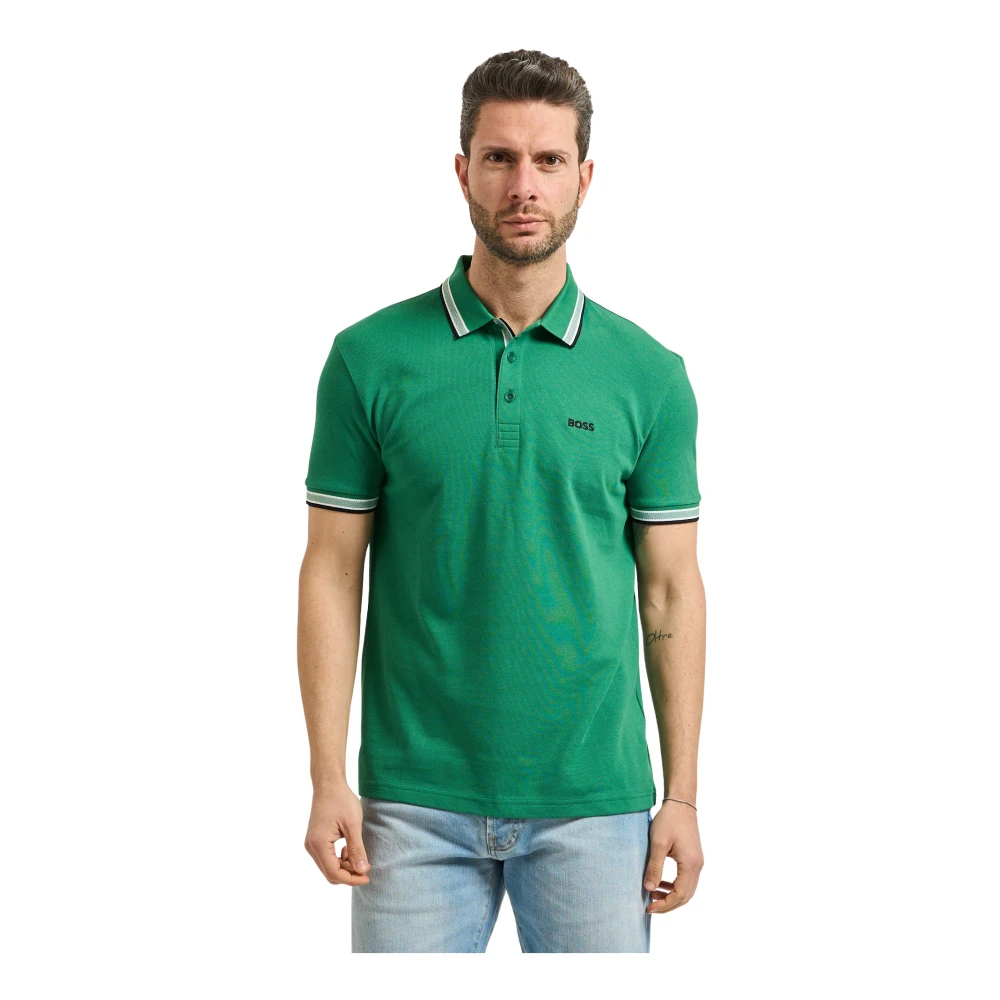 Hugo Men's Green Polo Shirts, L, Paddy Polo