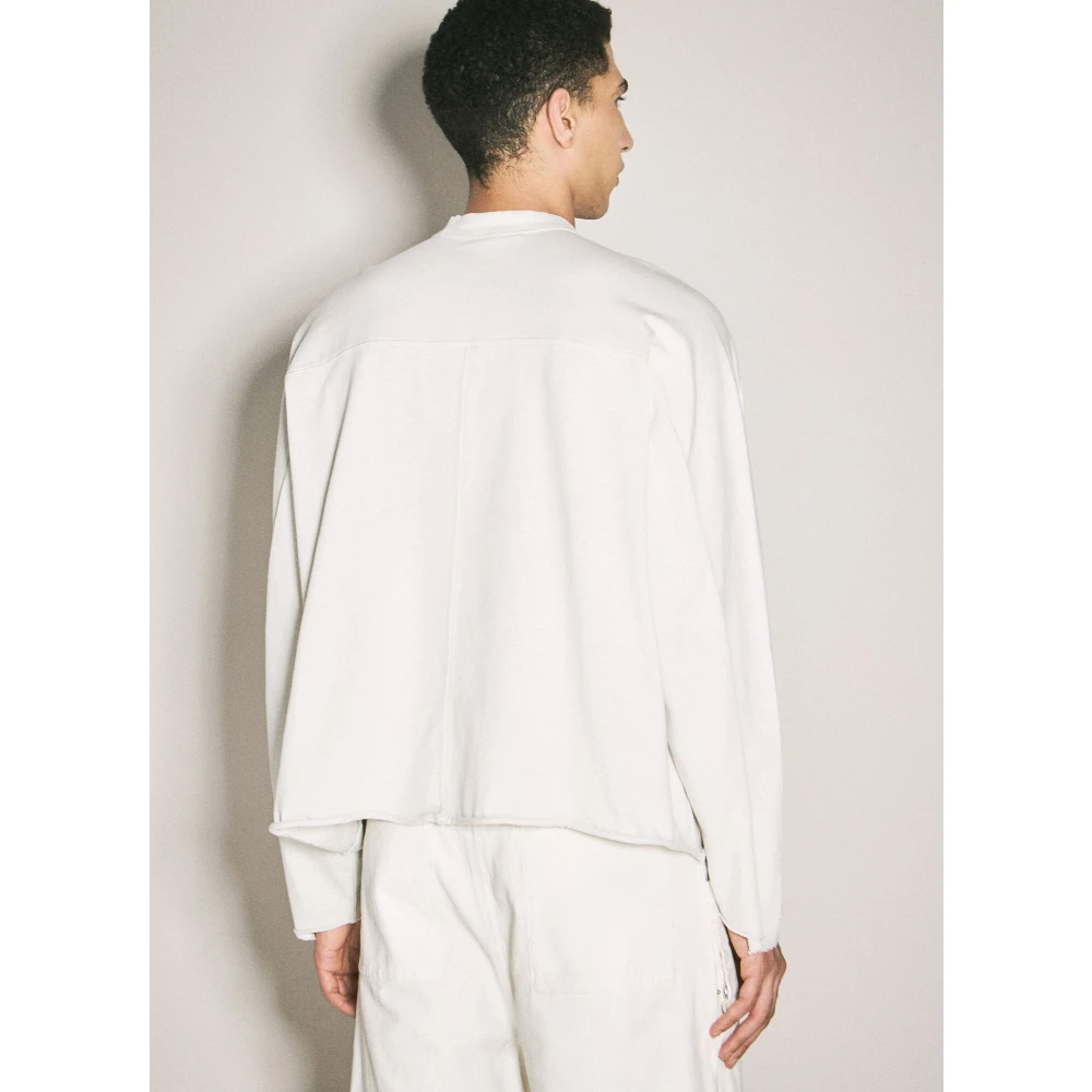 Entire Studios Katoenen Jersey Longsleeve T-shirt White Heren
