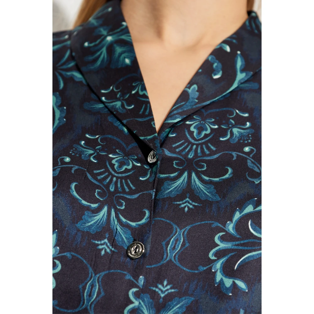 Hanro Shirt Marlene Blue Dames