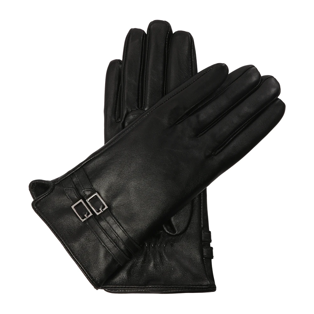 Kazar Zwarte zachte leren handschoenen Black Dames