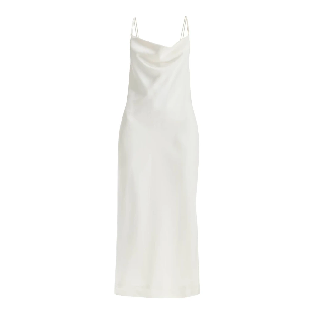 Rotate Birger Christensen Satijnen Slip Dress White Dames