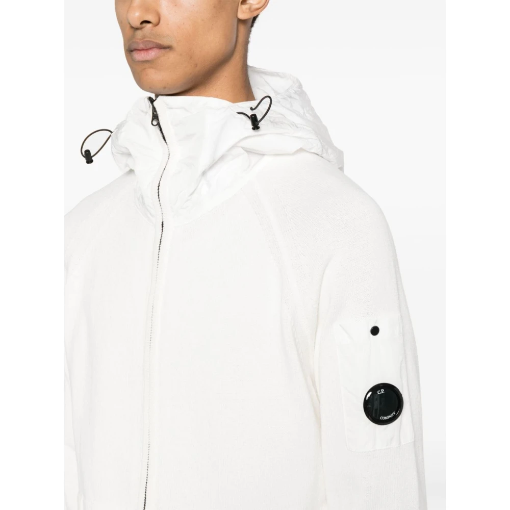 C.P. Company Witte Hoodie White Heren