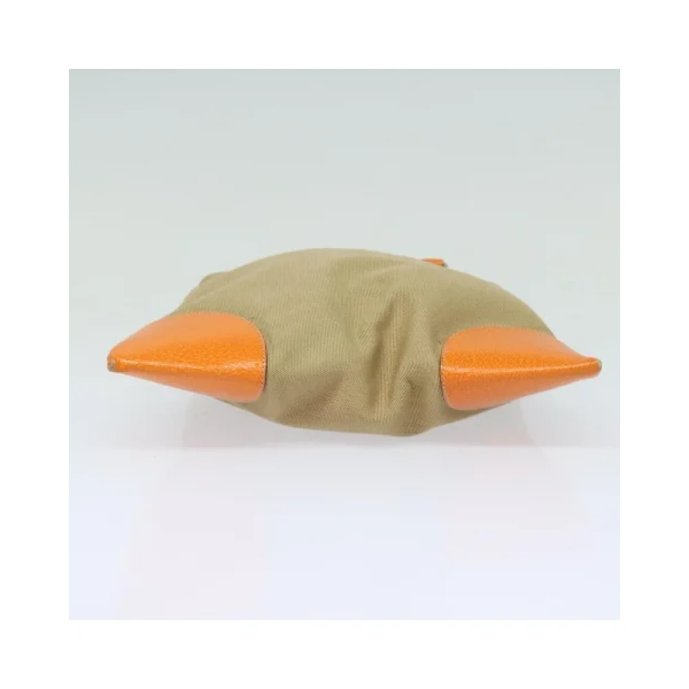 Prada Vintage Pre-owned Canvas prada-bags Orange Dames