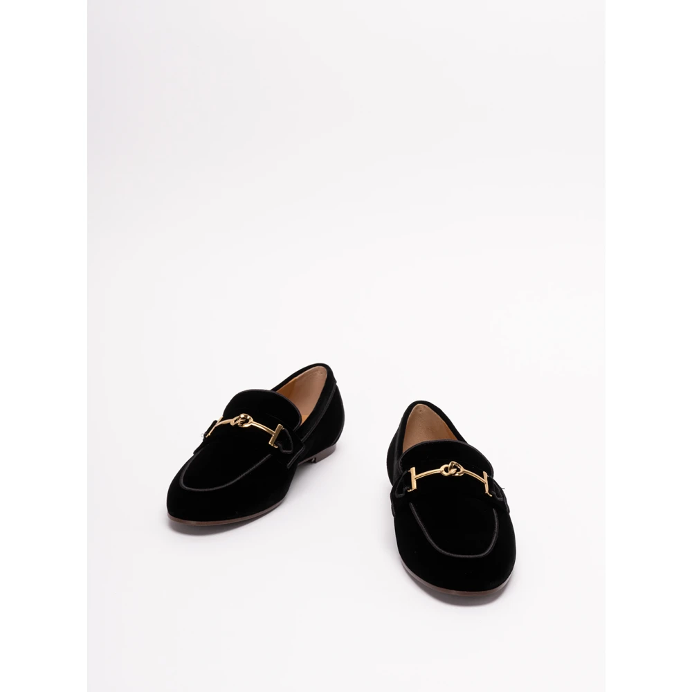 TOD'S Stijlvolle leren loafers voor dames Black Dames