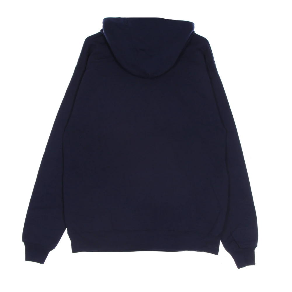Thrasher Navy Sweatshirt met Fire Logo Hood Blue Heren