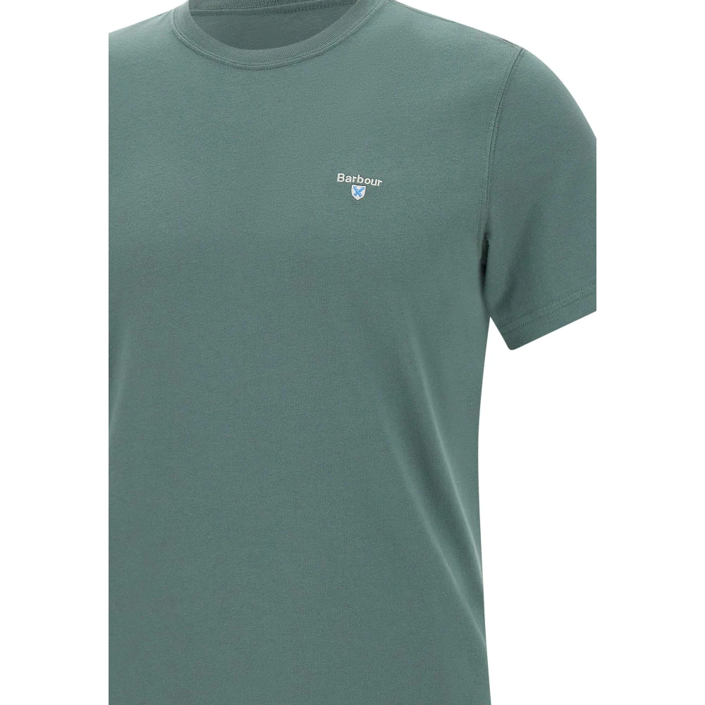 Barbour Tartan Sports Groene T-shirt Green Heren