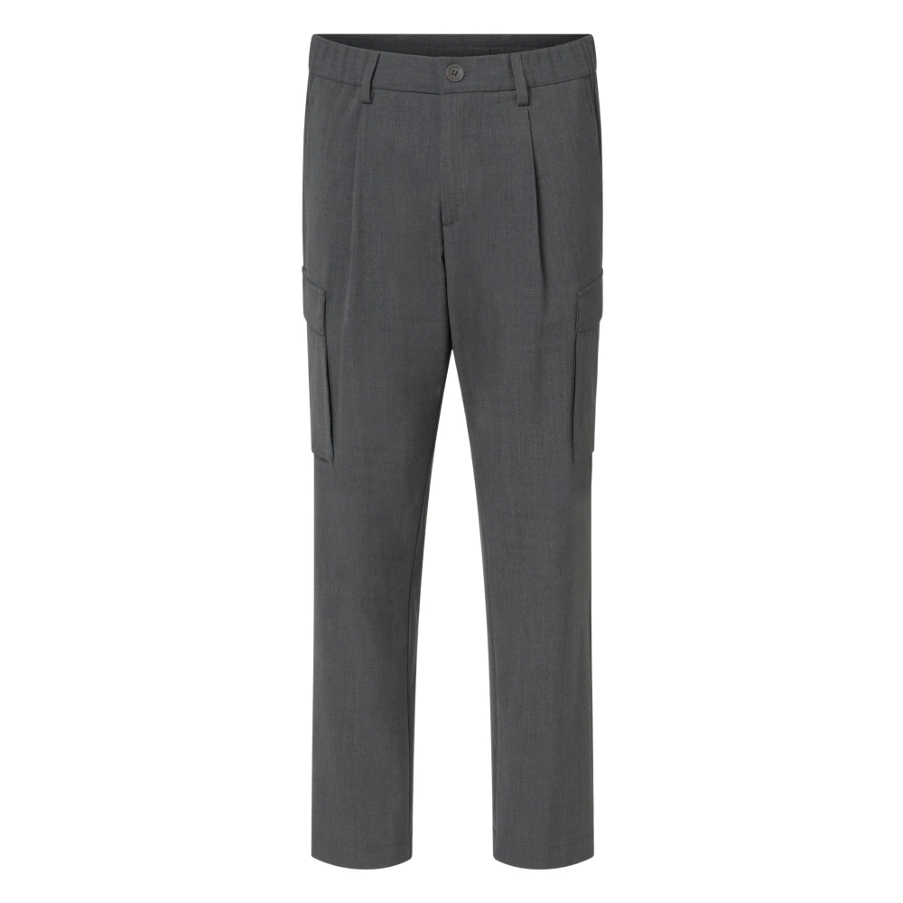 Herno Cargo Style Straight Leg Broek Gray Dames