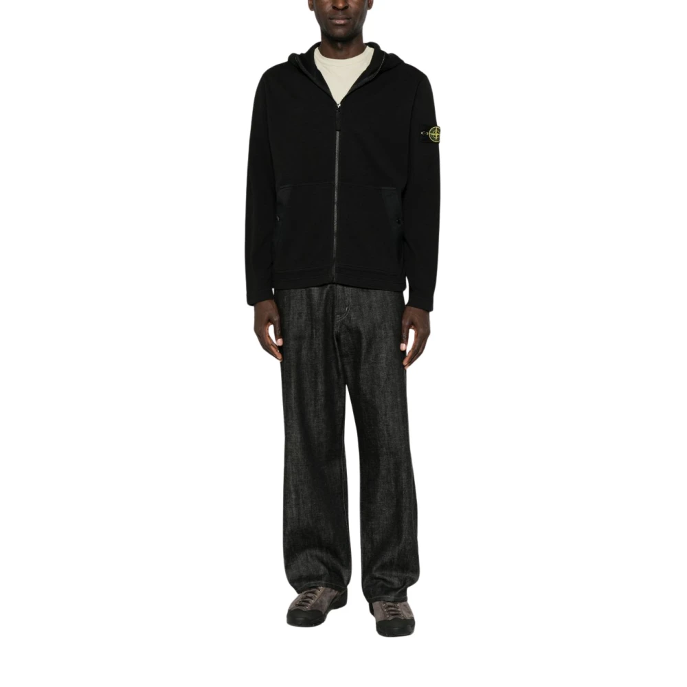 Stone Island Jumpers Black - Male - Zip-Throughs - Black - S - Sweatshirts & Hoodies