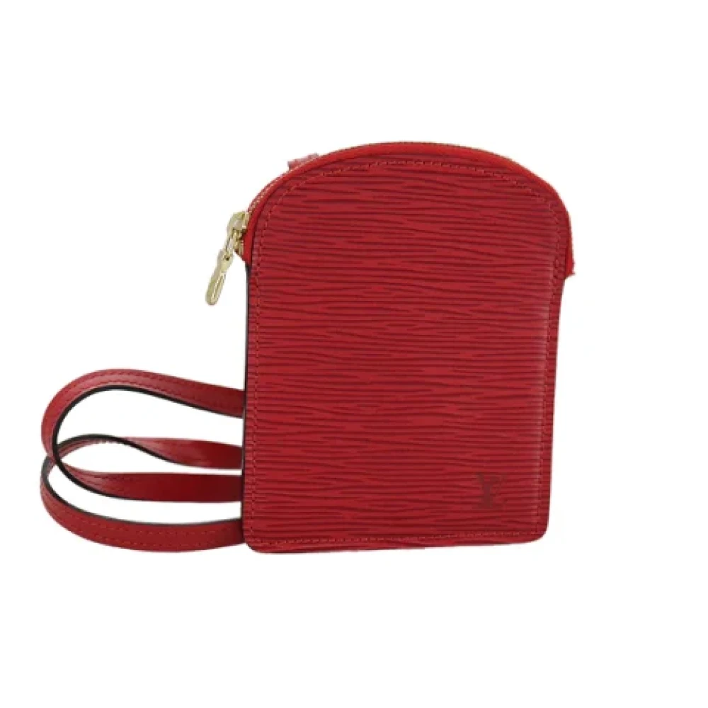 Louis Vuitton Vintage Pre-owned Leather pouches Red Dames