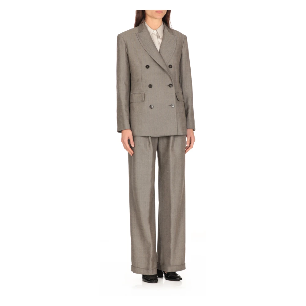 Antonelli Firenze Beige wollen double-breasted blazer Beige Dames