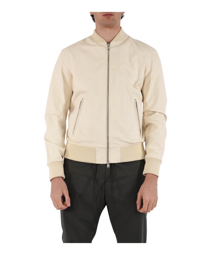 blouson-bomber-en-cuir-ajuste