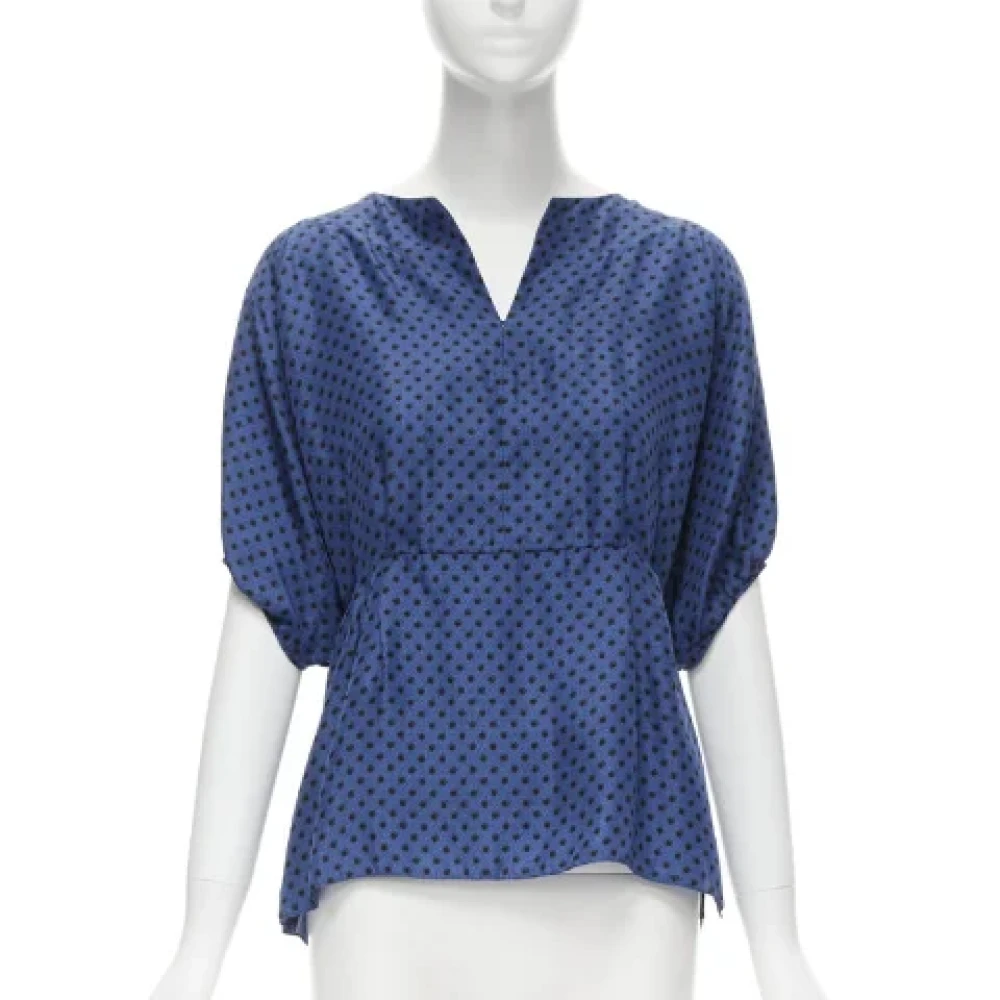 Marni Pre-owned Silk tops Blue Dames