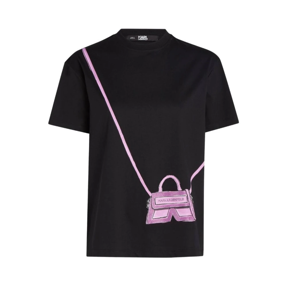 Karl Lagerfeld Crew Neck T-Shirt Black Dames