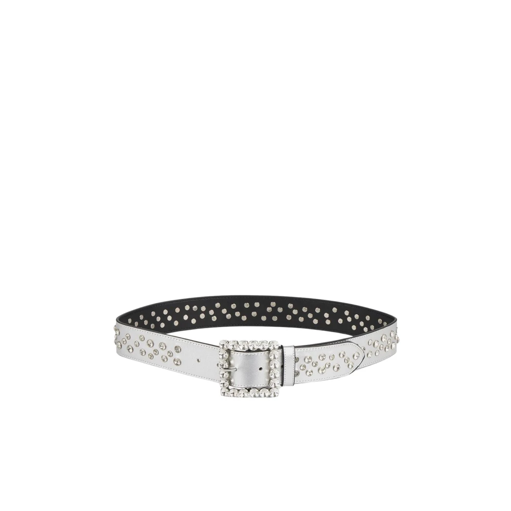 Alma en Pena Leren riem studs Gray Dames