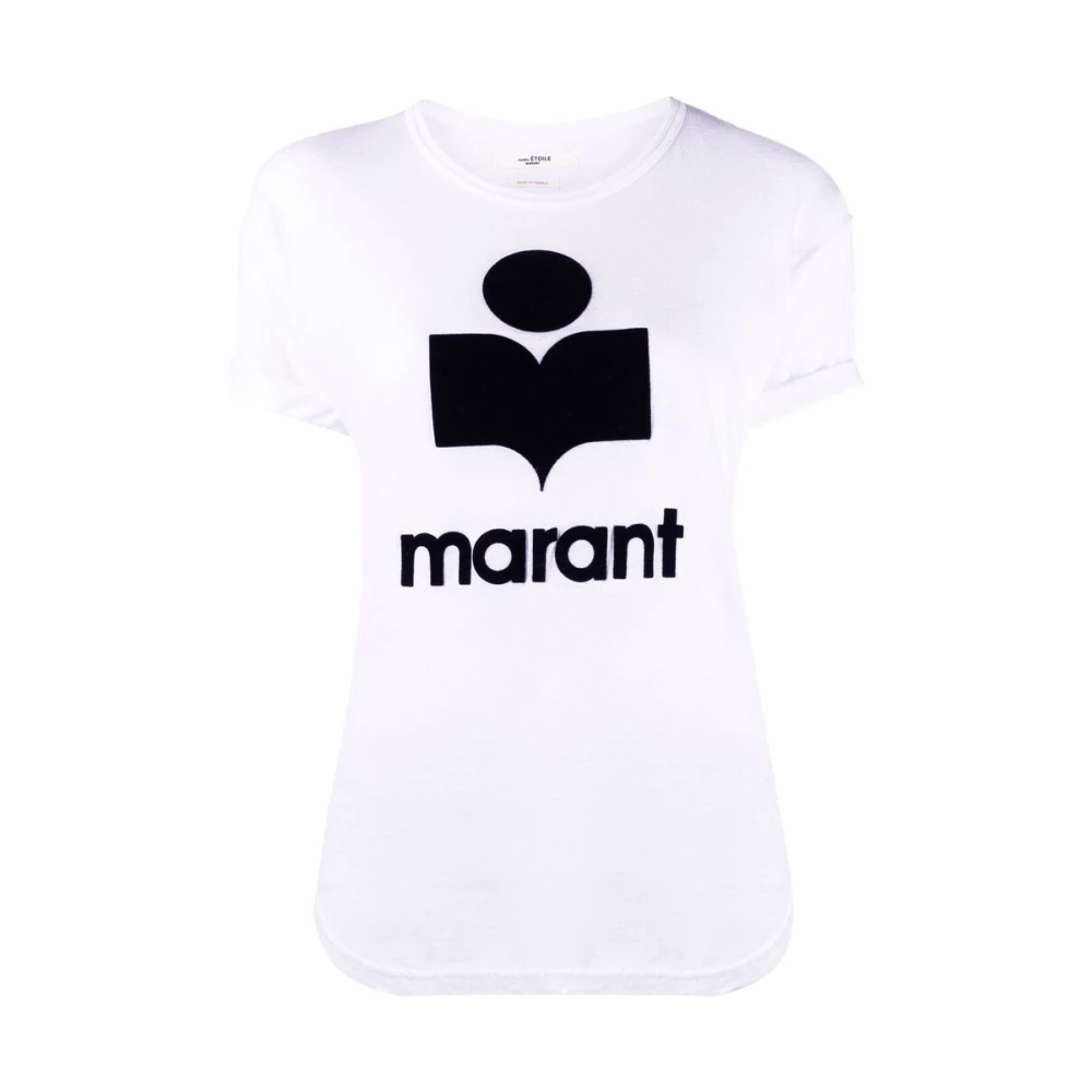 Isabel Marant Étoile Logo Crew Neck T-shirt White Dames