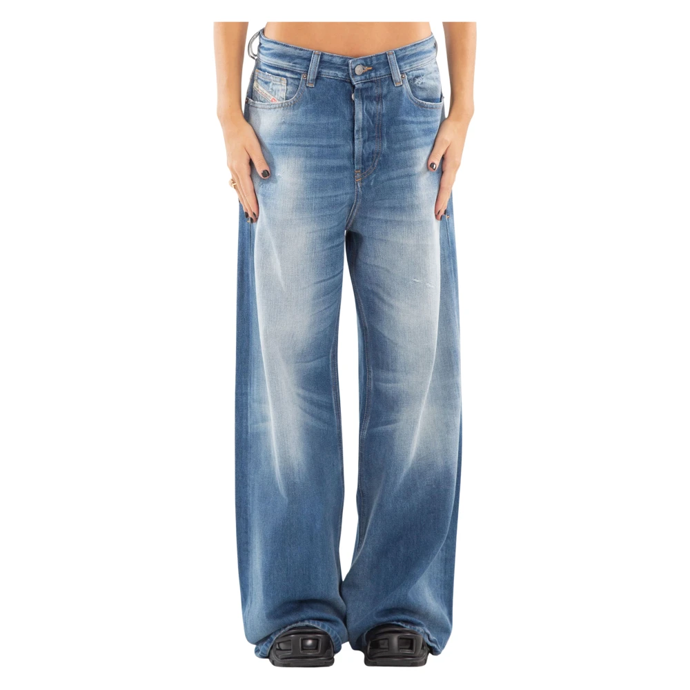 Diesel Vintage Mid Wash Relaxed Jeans Blue Dames