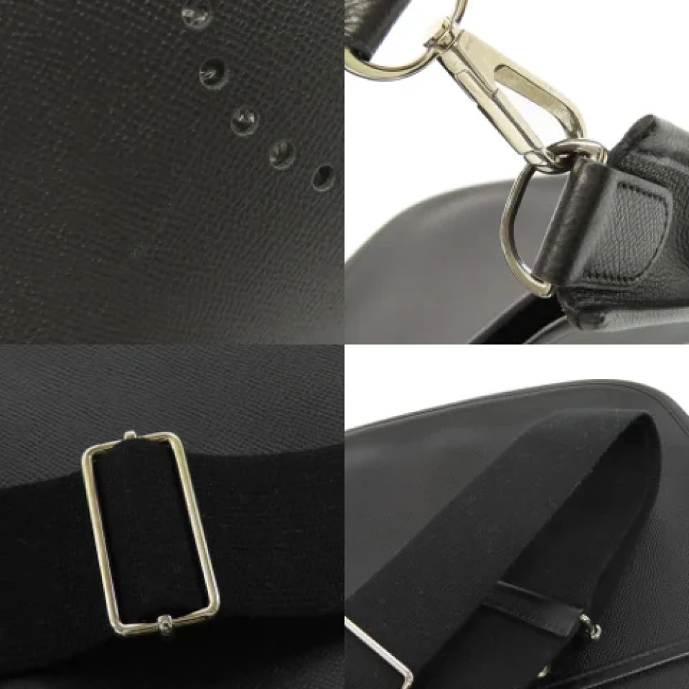 Hermès Vintage Pre-owned Leather shoulder-bags Black Dames
