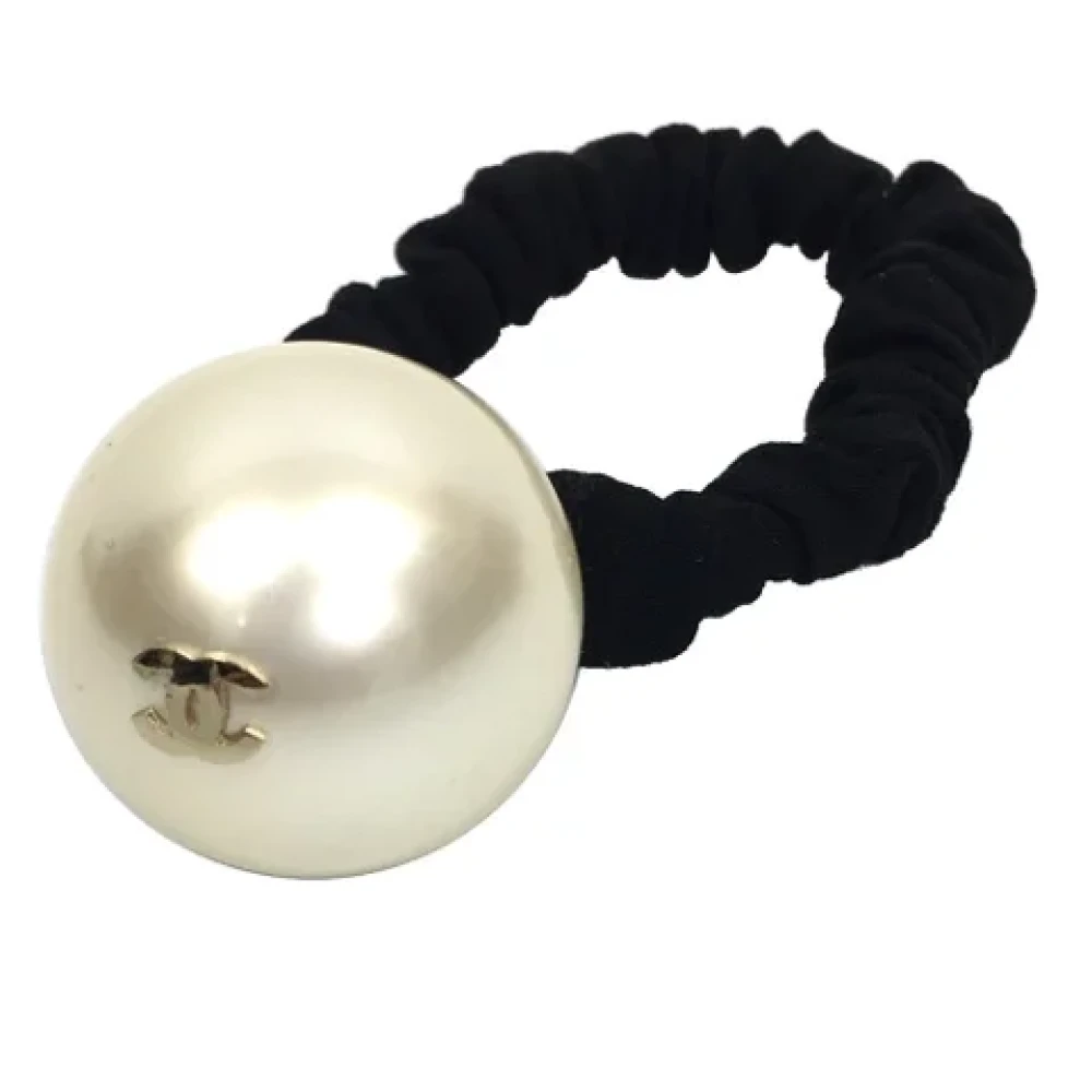 Chanel Vintage Pre-owned Fabric hair-accessories Black Dames
