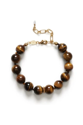 Tigeröga Boll Armband Smycken