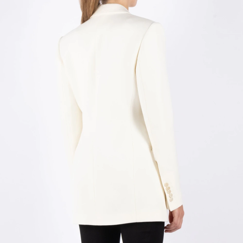 Wardrobe.nyc Witte Merinowollen Blazer White Dames