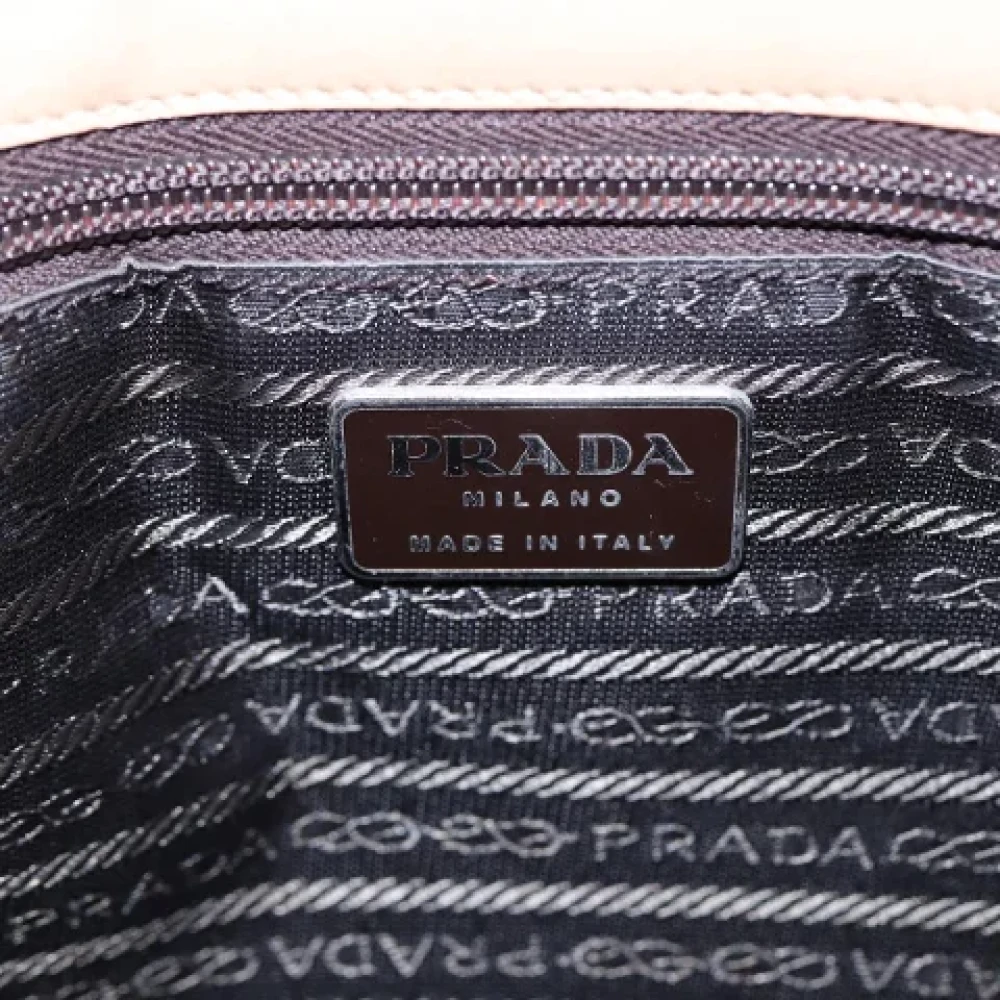 Prada Vintage Pre-owned Fabric prada-bags Beige Dames