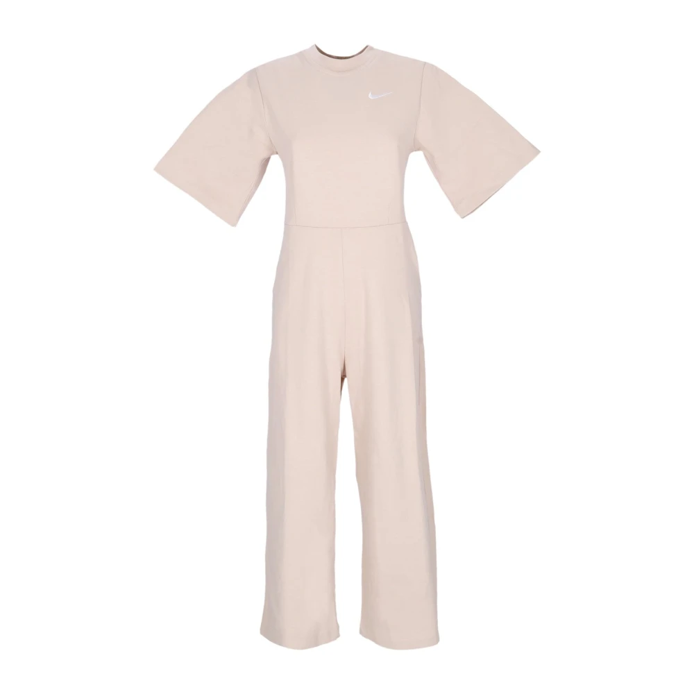 Nike Sportswear Jersey Jumpsuit Sanddrift wit Beige Dames