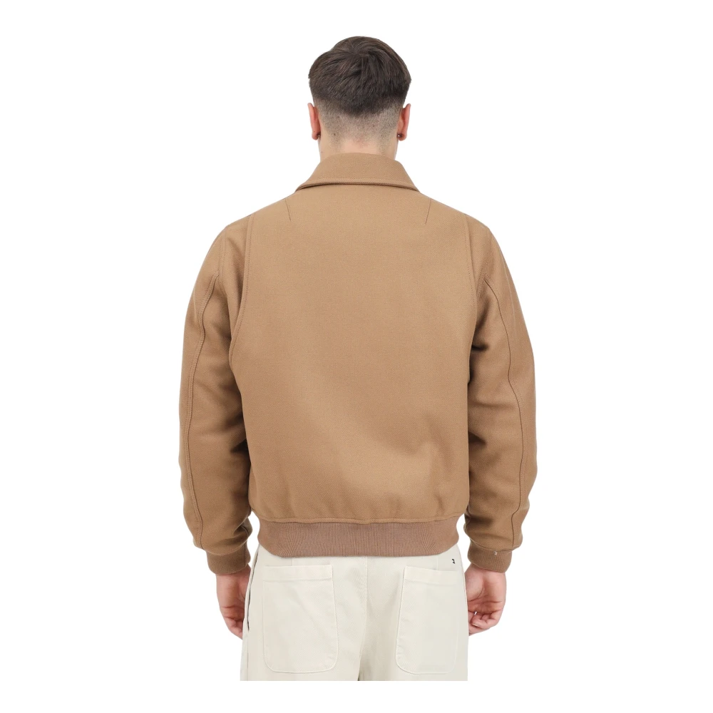 Lacoste Bruine Jassen met Krokodil Badge Brown Heren