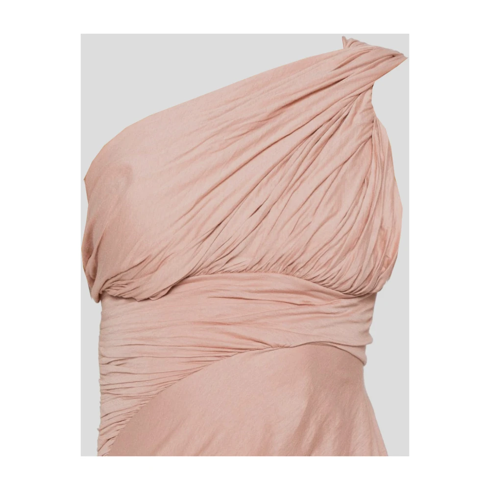Rick Owens Elegant Woman Dress Fashion Clothing Pink Dames