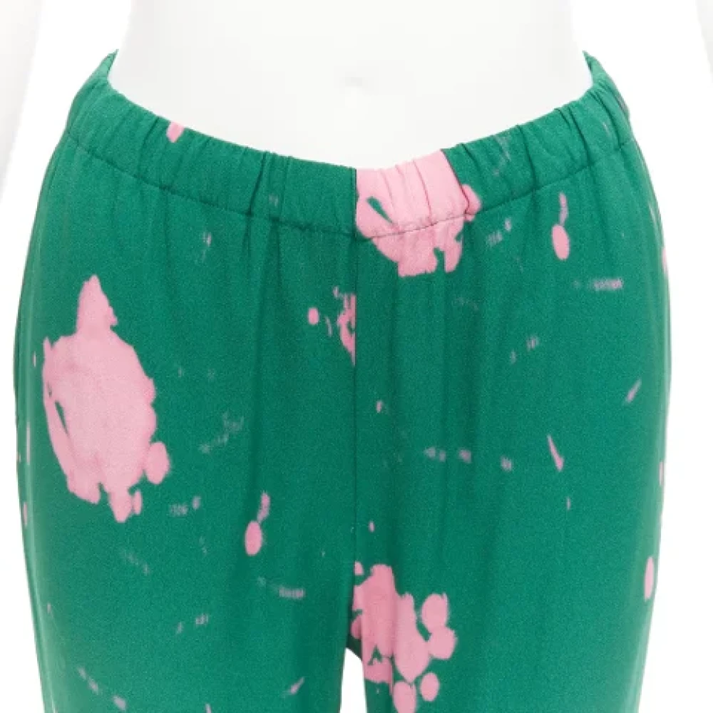 Marni Pre-owned Fabric bottoms Green Dames