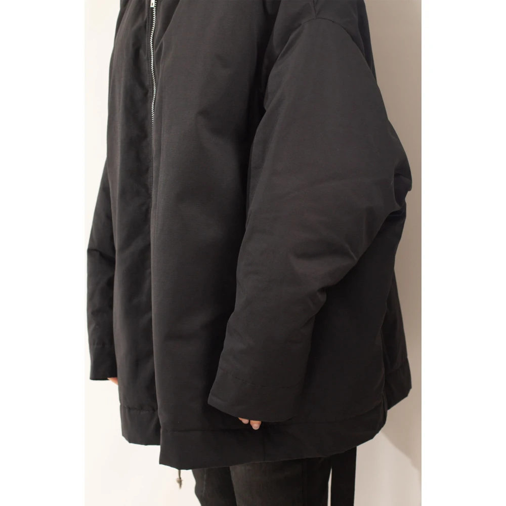 Rick Owens Hooded Peter Parka Black Dames