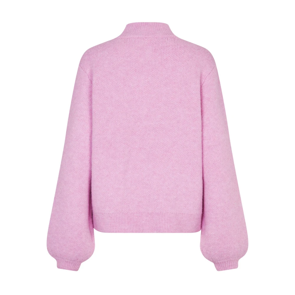 Cras Roze Strik Trui Pink Dames